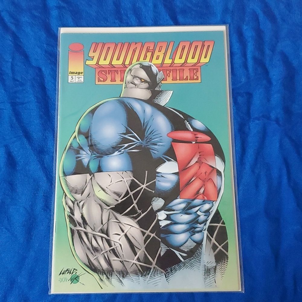 Youngblood Strikefile #5 1994 Image Comics Rob Liefeld Badrock Cover Vintage